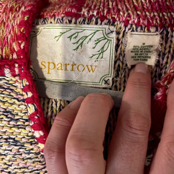 Anthropologie Sparrow Women Button Sweater with hood- Medium - Picture 9 of 10